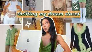 Thrifting My DREAM Pinterest Wardrobe! try-on haul + come thrift w me