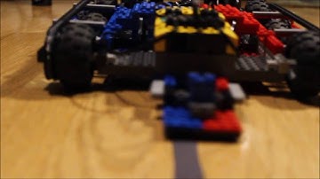 RCX robot with bumper and line follower