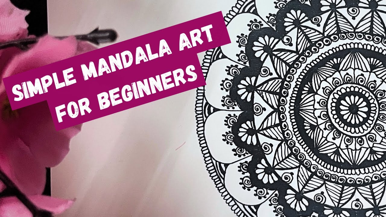 Relaxing Mandala Drawing | Step-by-Step Pattern Filling for Beginners✨