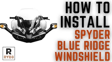 How to Install the Spyder Blue Ridge Windshield - RYD3R Install