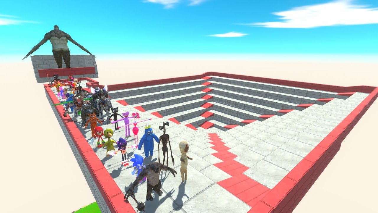 ARBS Speed Race Up and down spiral course | Animal Revolt Battle Simulator