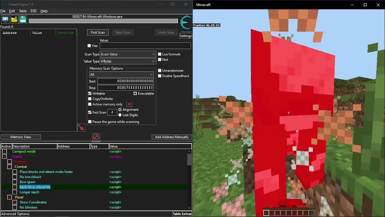 Cheat Minecraft Bedrock Using Cheat Engine - YouTube