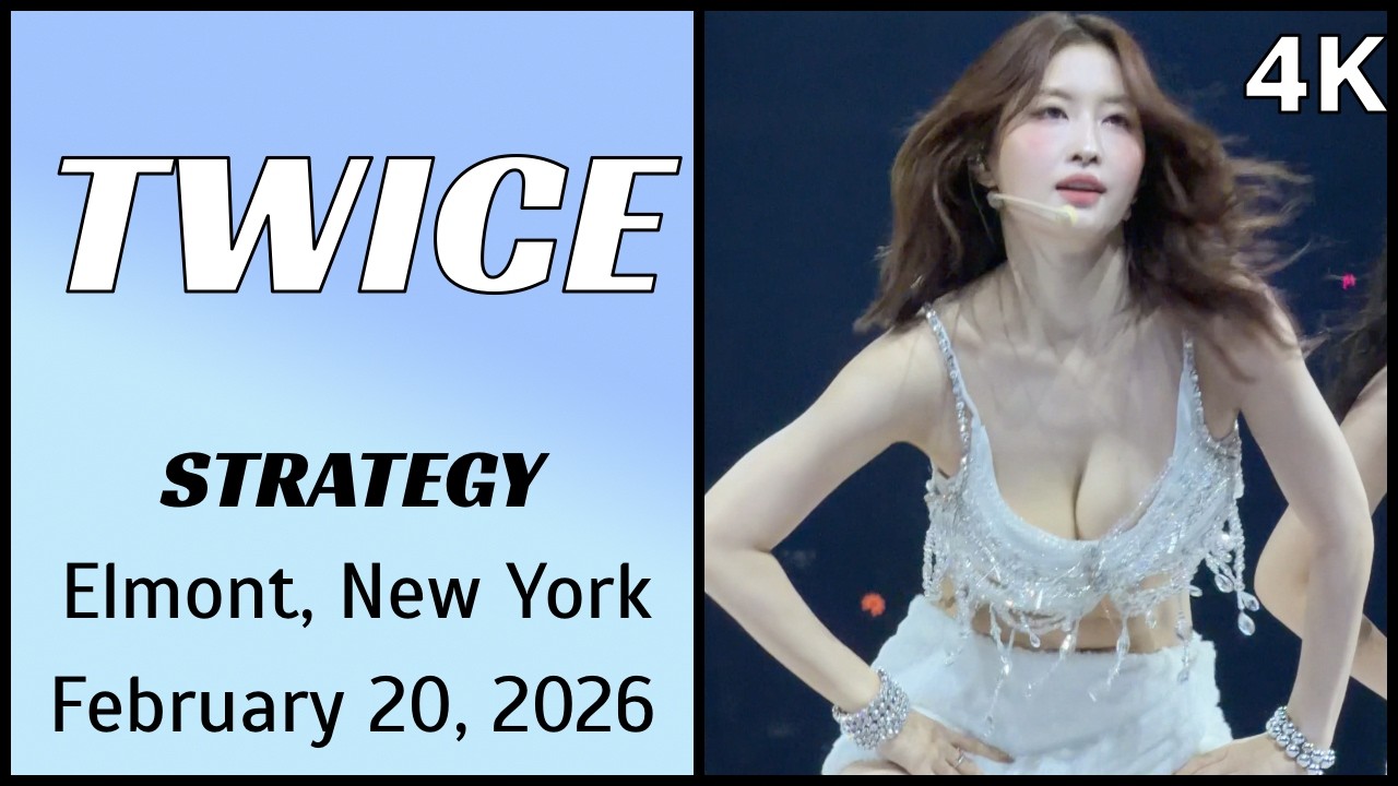 260220 트와이스 TWICE - STRATEGY live @ UBS Arena, Elmont, NY 4K Fancam