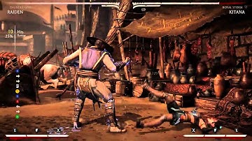 MKX Raiden (Thunder God) Midscreen Combo - 25% Run Cancel