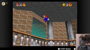 Jerma does a Super Mario 64 speedrun trick