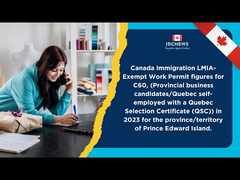 Canada 2023: LMIA-Exempt C60 Work Permits in  PEI (Provincial Business & Quebec QSC)