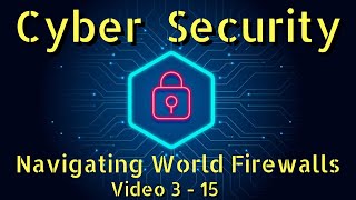 Cyber Security –  Navigating the World of Firewalls - Video Chapter 3 of 15 ⚠️🛑