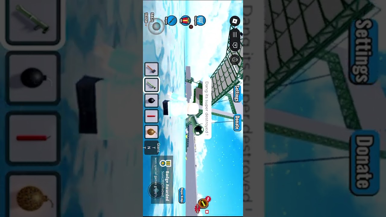 We destroyed a bridge in teardown the bridge destruction !