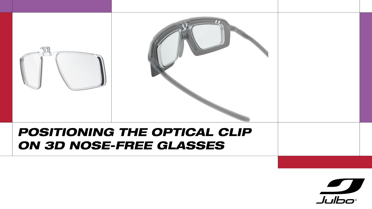 How to install the new cylindrical optical clip on sunglasses