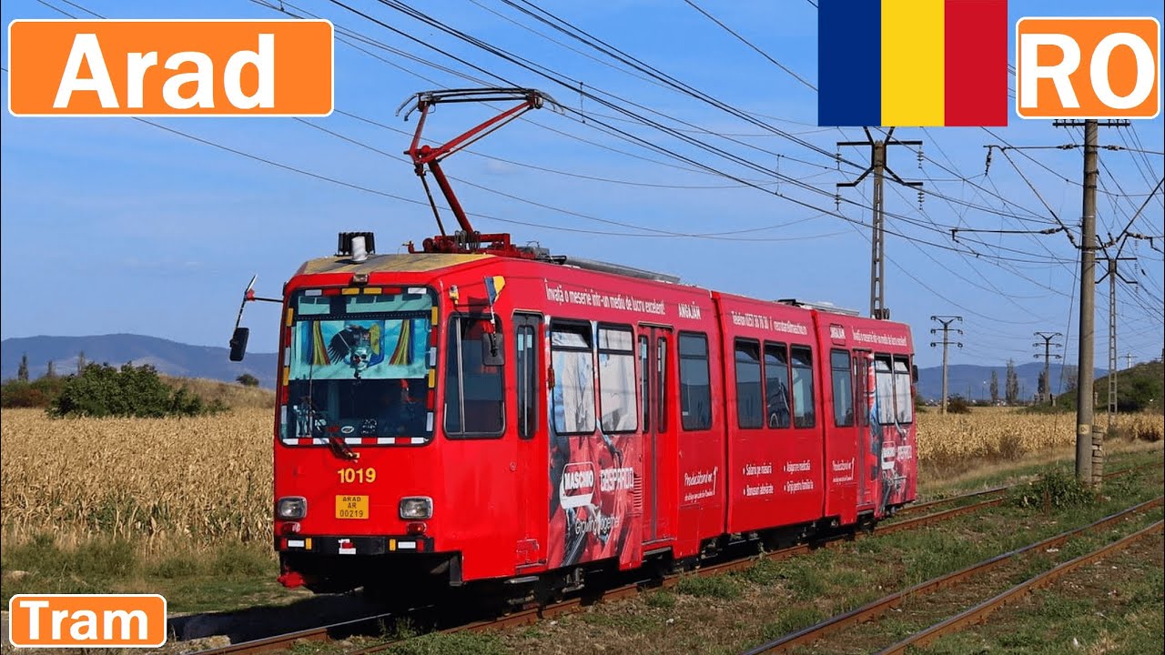 🇷🇴 ARAD TRAMS 2021 | Tramvai din Arad 【4K】