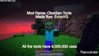Mineacrft - Obsidian Tools Mod (Mods Showcase Ep 8) [1.8.1]