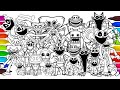 POPPY PLAYTIME CHAPTER 4 COLORING 🎨 | Draw &amp; Color All Monsters | Huggy Wuggy, CatNap #1091