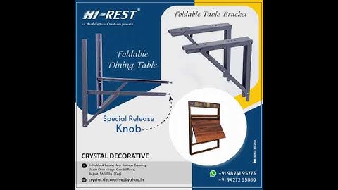 HI REST Table Folding Brackets