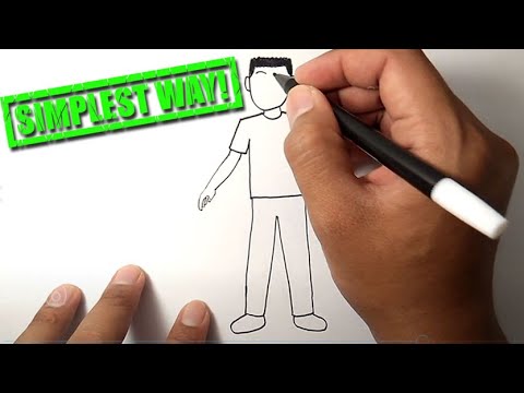 How To Draw A Person For Beginners | Easy People Drawing | Cómo Dibujar Una Persona