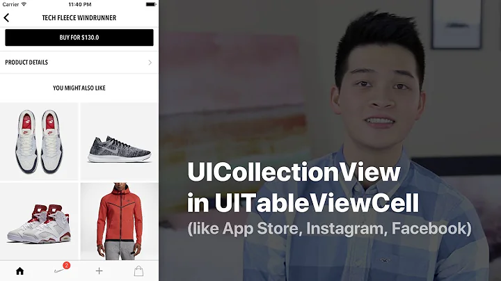 Create UICollectionView inside UITableViewCell - like App Store, Instagram and Facebook