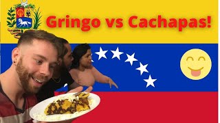 GRINGO vs CACHAPAS! VENEZUELAN FOOD IS DELICIOUS 😋