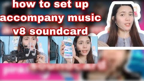 Palfish class ( how to set up accompany music using v8 soundcard )