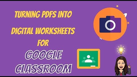 Turning PDFs into Digital  Worksheets
