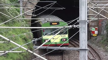 IE 8300 Class Dart Train number 8326 - Vico Road Tunnel, Dalkey