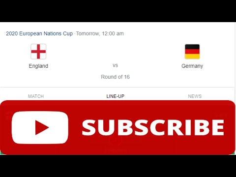 Live EURO 2020 England vs Germany 2020歐洲杯足球賽 英格蘭對德國