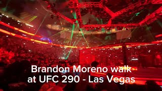 Brandon Moreno walk at UFC 290 & Bruce Buffer intro - Brandon Moreno vs. Alexandre Pantoja