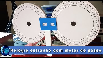 Um Relógio diferente com motor de passo e Arduino