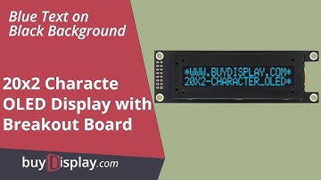 SPI Blue 20x2 Character OLED Display Module for Arduino,Raspberry Pi