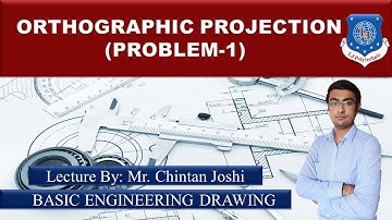 BED - Orthographic Projection - Problem 1 - Engineering Drawing - Basic Engineering Drawing
