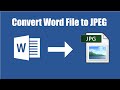 How To Convert Word File To JPEG,PNG,PDF | Bangla Tutorial 2020 |