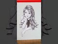 Girl Pencil Drawing 🥰#art #drawing #painting #shorts