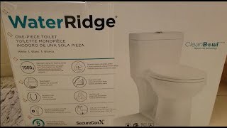 WaterRidge 1 Piece Toilet review