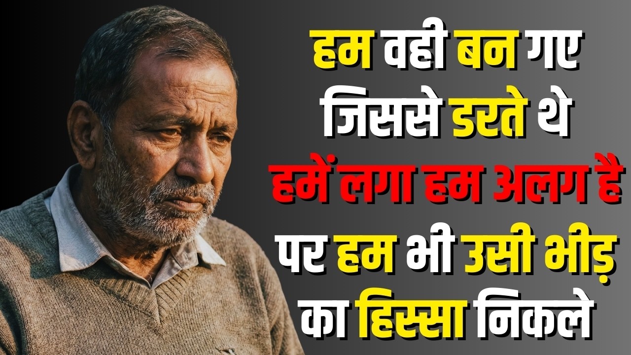 हम वही बन गए जिससे डरते थे