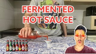 FERMENTED HOT SAUCE. How to make a HOMEMADE fermented TABASCO SAUCE at home. EASY RECIPE.