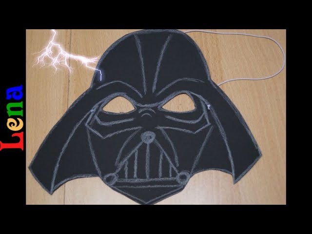 deadline tyfon teenager Darth Vader Mask DIY - как сделать маску Дарт Вейдера из бумаги - YouTube