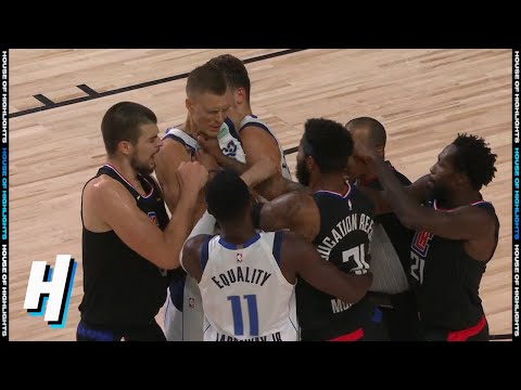 Kristaps Porzingis EJECTED after Scuffle With Marcus Morris | August 17, 2020 NBA Playoffs