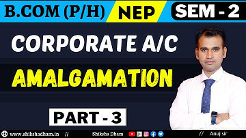corporate account for bcom / net payment method Q / amalgamation /part 3 / b.com dusol / by anuj sir
