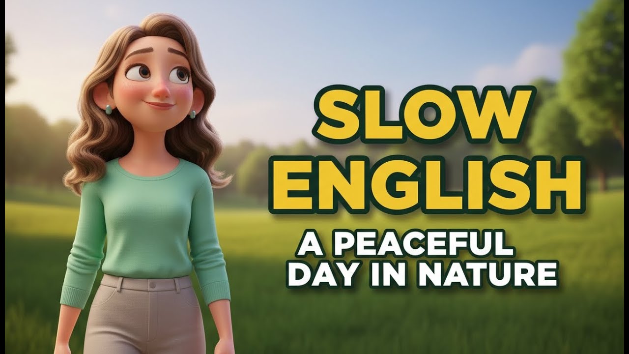 Without Mobile Phone A Day in Nature| Slow English Listening  Practice For Beginners |A1 level