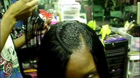 Tutorial of Invisible Part QuIck Weave Part 1