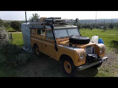 Land Rover Serie 3 109. Camping mit Ofen . Campismo 