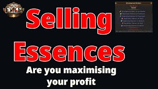 How to Sell Essences (Are you missing a trick) - Path of Exile 3.20 Sanctum
