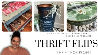 Thrift Flips for Profit | Cottage Farmhouse | Stool | Jewelry Box | Tin Bucket | DIY Home Decor