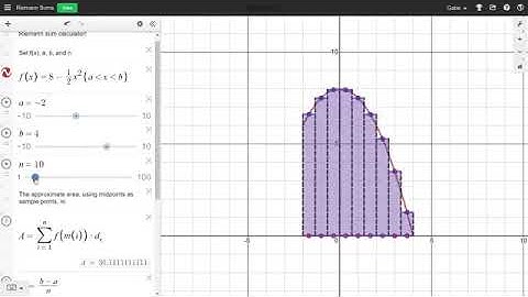 Approximating Areas - Desmos