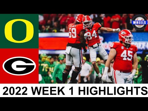 #3 Georgia vs #11 Oregon Highlights | College Football Week 1 | 2022 College Football Highlights