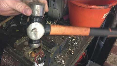 No grinding discs? No problem! Scrapping transformers.