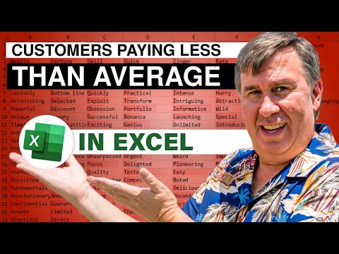 Excel Customers Paying Less Than Average - Episode 2639 - MrExcel Video on YouTube