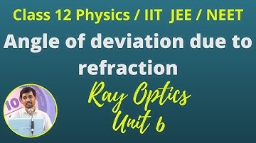 12th Std Physics Ray Optics Angle of deviation due to refraction Part 23 TN New Syllabus AlexMaths