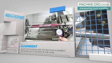Lathe setup   Align or adjust tailstock using the Tailstock Alignment Bar by Edge Technology