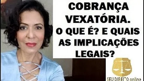 O que quer dizer uma situação vexatória?