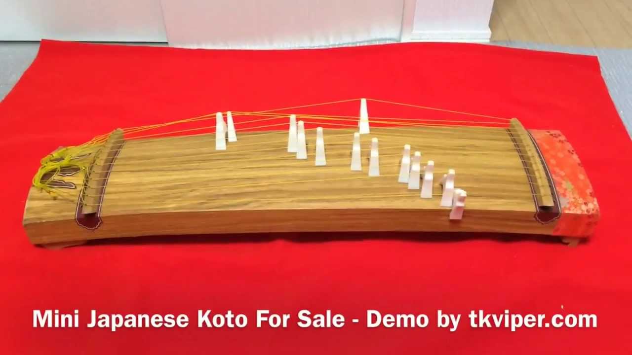 Mini Japanese Koto For Sale Demo by YouTube