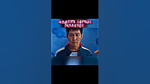 MOMENT BEFORE DISASTER ☠️ #squidgame #shorts #youtubeshorts #edit #squidgame2